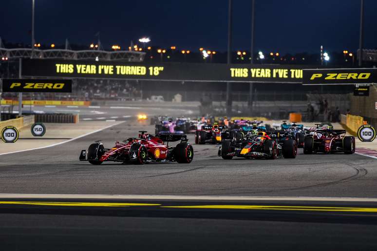 A ação na primeira volta do GP do Barein